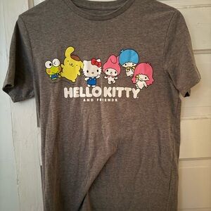 Hello Kitty and Friends Gray Short Sleeve Tee